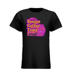 The Boujee Coffee Time© Crew Neck Ladies Tee by Sweet Roo Bou features Roxy in a boutique design made for coffee