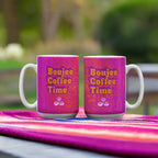 Gift glam with our Boujee Coffee Time© neon coffee bean mug. A bold boutique pick for lovers creatives and confidence