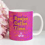 Gift glam with our Boujee Coffee Time© neon coffee bean mug. A bold boutique pick for lovers creatives and confidence
