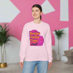 Cozy up in style with the Boujee Coffee Time sweatshirt. Available Ash Black Light Pink and Sport Gray perfect