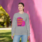Cozy up in style with the Boujee Coffee Time sweatshirt. Available Ash Black Light Pink and Sport Gray perfect