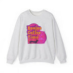 Cozy up in style with the Boujee Coffee Time sweatshirt. Available Ash Black Light Pink and Sport Gray perfect