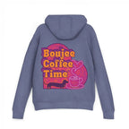 Cozy unisex French terry hoodie with bold coffee graphics. Available in sizes XS to 3XL for every Boujee Coffee lover’s