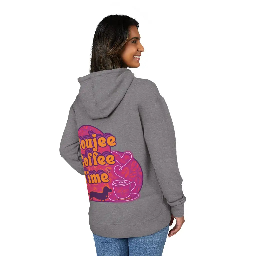 Cozy unisex French terry hoodie with bold coffee graphics. Available in sizes XS to 3XL for every Boujee Coffee lover’s