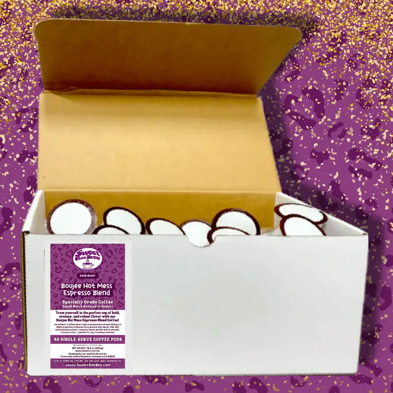 Indulge in Boujee Hot Mess Espresso Blend—bold creamy and rich. Small-batch roasted zero sugar guilt perfect