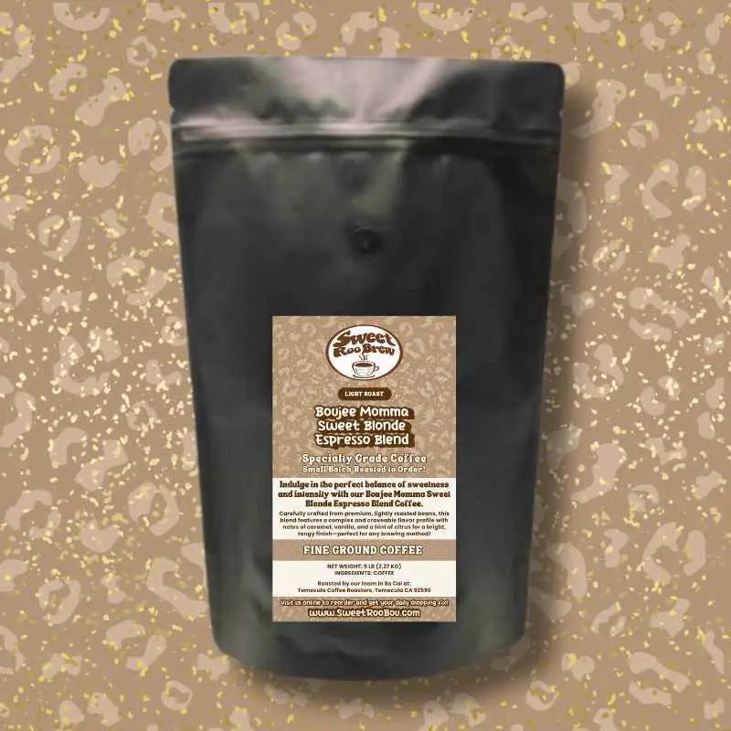 Named for Momma Diane this boujee blonde espresso features caramel vanilla and citrus notes. Small-batch roasted zero