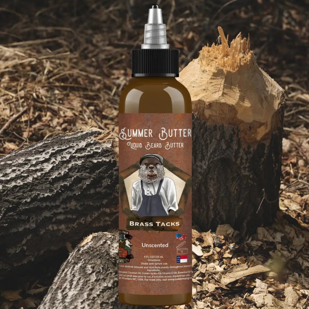 Brass Tacks Scent Profile: Unscented Beat the heat and give your beard a drink! We all know that hotter months means