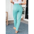 Get ready to make a splash with our Bridgette High Rise Garment Dyed Slim Jeans from Judy Blue! With high rise and slim