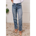 Our Call Me Out Mid Rise Dad Jeans from Judy Blue are perfect for on-the-go lifestyles with their hidden cell phone
