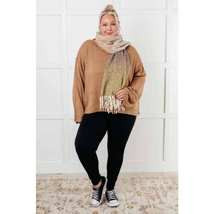 Caramel Feelings Boatneck Sweater