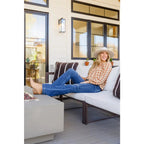 It’s easy to look cute and on trend in our Caramel Fall Gingham Plaid! This adorable top features an elasticated