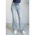 Our Caroline Mid Rise Tummy Control Flare Jeans are the perfect combination of style and comfort! With its tummy