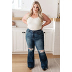 High on style and comfort our Cassandra Control Top Flare Judy Blue Jeans are sure to become your go-to for any outfit.