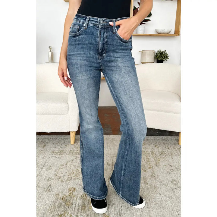 Casual Days Tummy Control Flare Judy Blue Jeans