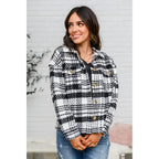 Pieces like our Cate Plaid Shacket In Black & White are hard to come by so make sure snag it while you can! Made