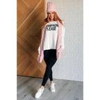 Sip some bubbly in our Champagne Please Lightweight Sweater! Made from a mid-weight off white sweater knit