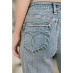Shop Judy Blue boyfriend jeans with stretch comfort and flattering mid rise fit. Available in standard plus sizes