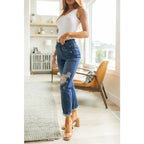 Show your style with these gorgeous Colt Distressed Boyfriend Judy Blue Jeans! Featuring a high rise button fly