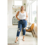 Show your style with these gorgeous Colt Distressed Boyfriend Judy Blue Jeans! Featuring a high rise button fly