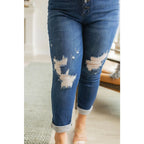 Show your style with these gorgeous Colt Distressed Boyfriend Judy Blue Jeans! Featuring a high rise button fly