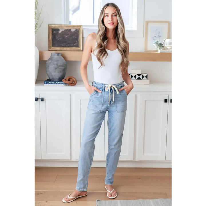 Cooper High Rise Vintage Denim Judy Blue Joggers