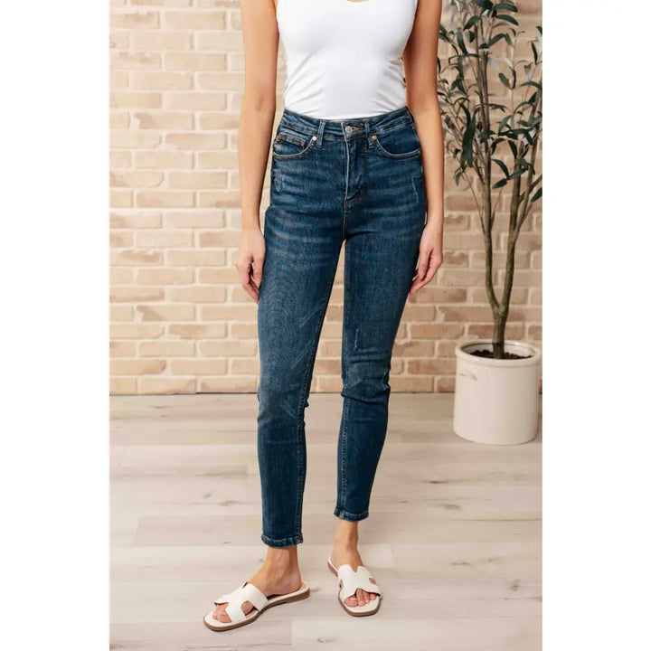 Cora High Rise Control Top Skinny Jeans - Denim