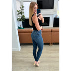 Say hello to your new wardrobe staple our Cora High Rise Control Top Skinny Jeans by Judy Blue. Featuring tummy control