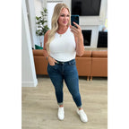 Say hello to your new wardrobe staple our Cora High Rise Control Top Skinny Jeans by Judy Blue. Featuring tummy control