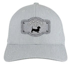 Premium Black Dachshund Dad hat featuring exclusive Sweet Roo Bou™ artwork on a structured TravisMathew® cap. Classic