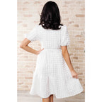 Make a statement in our bubble midi dress. Plus size approved with pockets tie belt and tiered skirt - whimsical