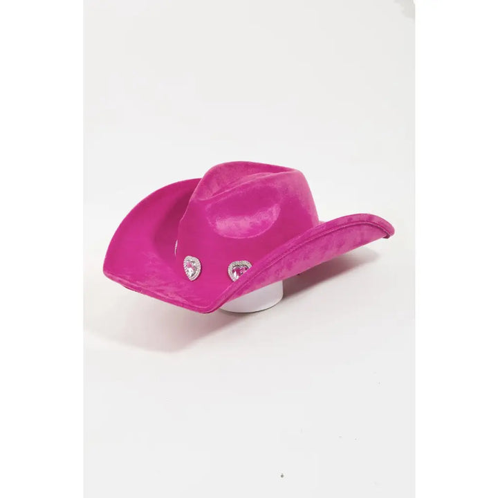 Deep in the Heart Cowgirl Hat - Fuchsia - Hats