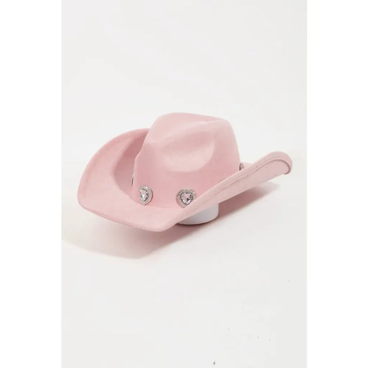 Deep in the Heart Cowgirl Hat - Light Pink - Hats