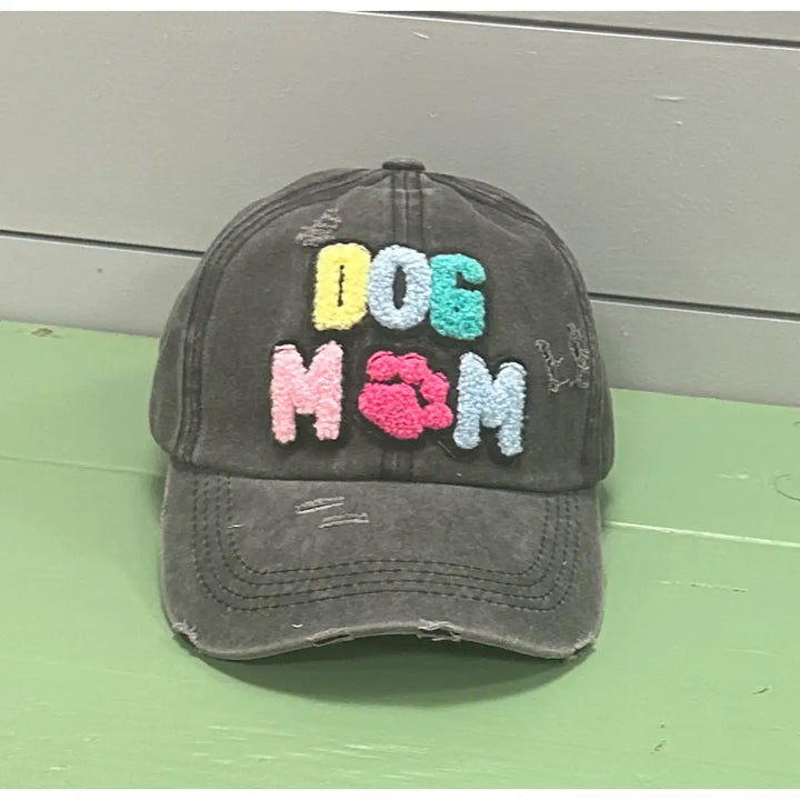 DOG MAMA Baseball Cap - Black / ONE SIZE / cotton