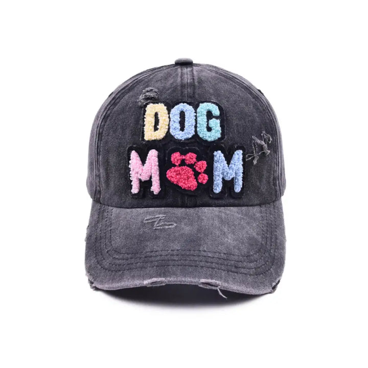 DOG MAMA Baseball Cap - Black / ONE SIZE / cotton