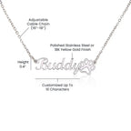 Celebrate Dog Momma Days™ any day of the year with our personalized necklace featuring your favorite pet name and a paw