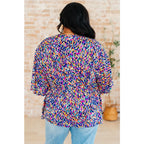 Unleash your inner dreamer with our Dreamer Peplum Top in Painted Royal! Featuring a playful v - neckline flowy dolman