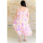 Turn heads in this dreamy floral print midi dress—adjustable straps flattering fit plus size friendly. A boutique