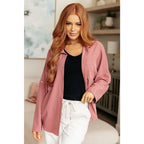 Dusty blush button up top S to 3XL plus size friendly and chic. Soft versatile polished for work or weekends