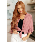 Dusty blush button up top S to 3XL plus size friendly and chic. Soft versatile polished for work or weekends