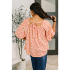 Shop this dusty rose floral top with flowy fit and stretch comfort. Available in standard plus sizes