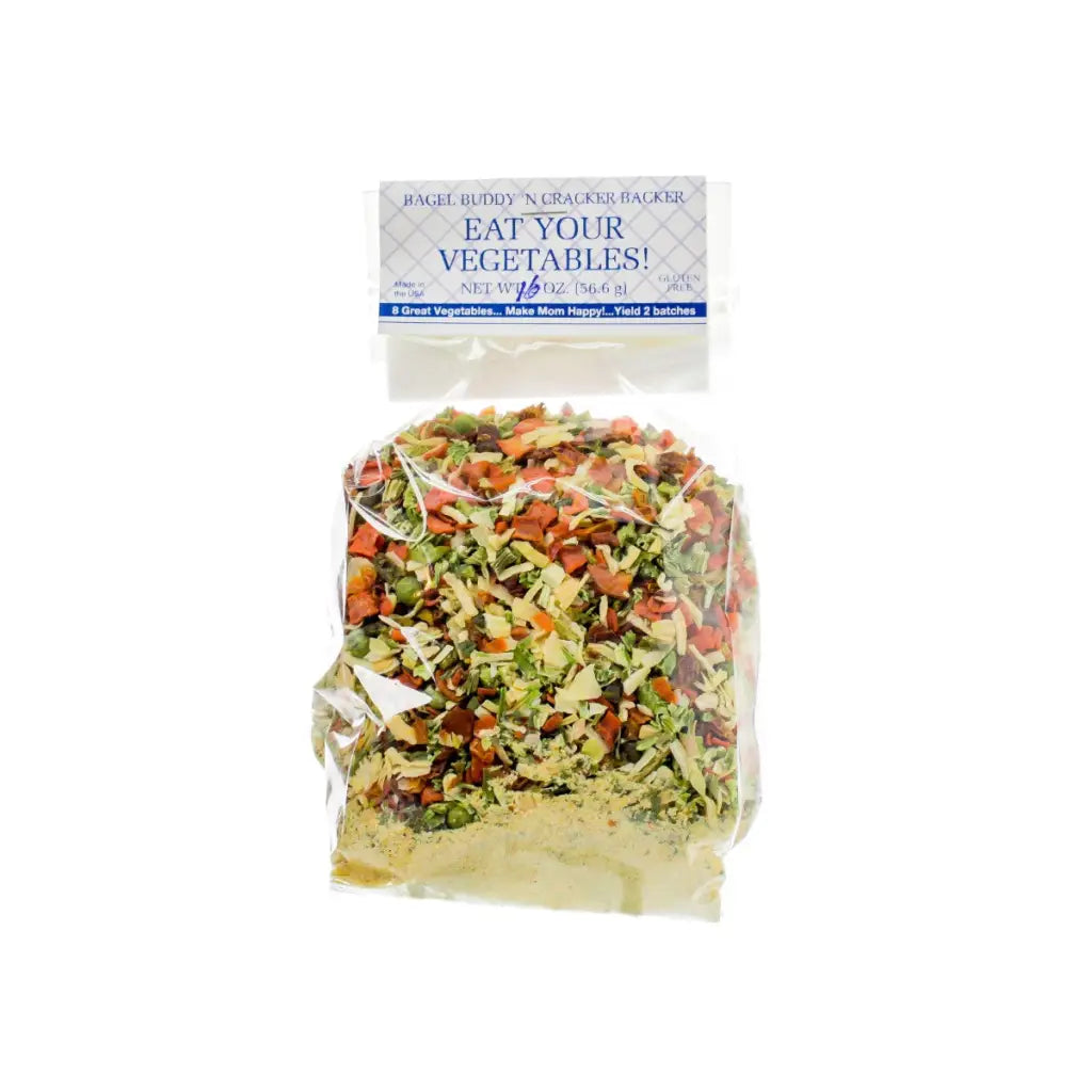 Our Eat Your Vegetables Gourmet Dip Mix is a wonderfully tasty combination of vegetables herbs and spices. It’s