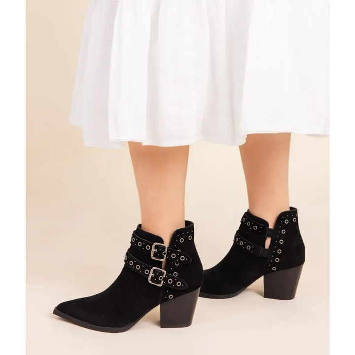 Elsa Leather Ankle Boot in Black – Timeless and Chic - Shoes