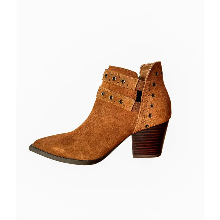 Elsa Leather Ankle Boot in Tan – Classic and Chic - Shoes