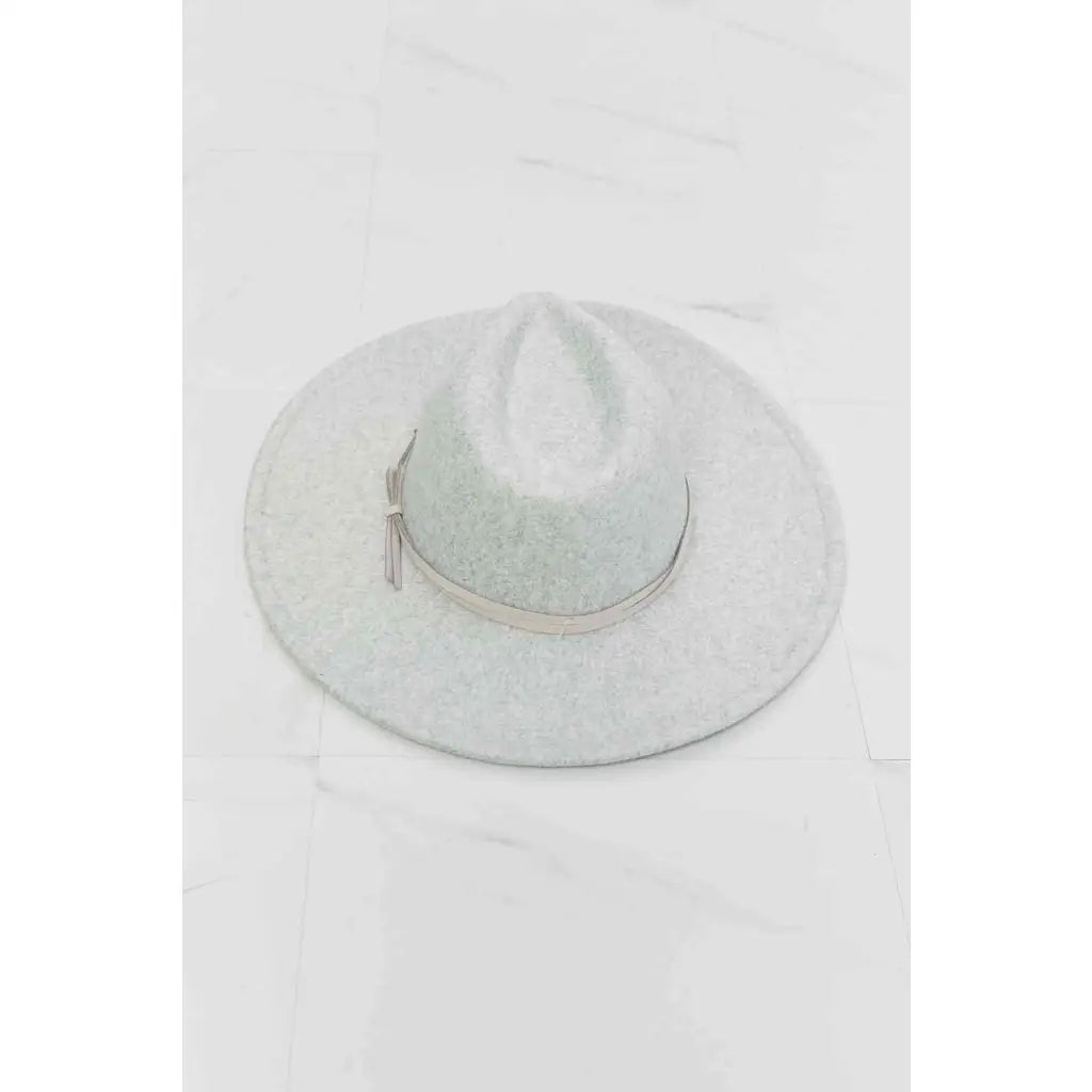 Our Festival Babe Fedora Hat in light gray is neutral enough to pair with a wide range of outfits. Featuring thin faux
