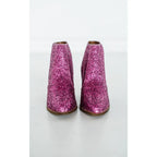 Fiera Booties in Fuchsia Pink Glitter
