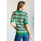 Shop our striped knit top in plus and standard sizes SM-3XL. High stretch sweater with flattering fit vibrant color