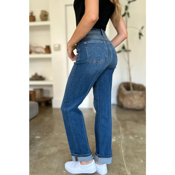 Front and Center Straight Judy Blue Jeans