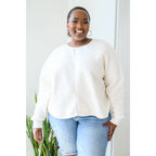 Those chilly days aren’t going anywhere anytime soon so make sure to stay cozy in our Fuzzy Cuddles Off White Sweater!