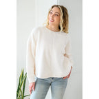 Those chilly days aren’t going anywhere anytime soon so make sure to stay cozy in our Fuzzy Cuddles Off White Sweater!