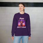 Halloween mini dachshund sweatshirt featuring Roxy Roo in a witch hat. Cozy playful plus size friendly. Available 9
